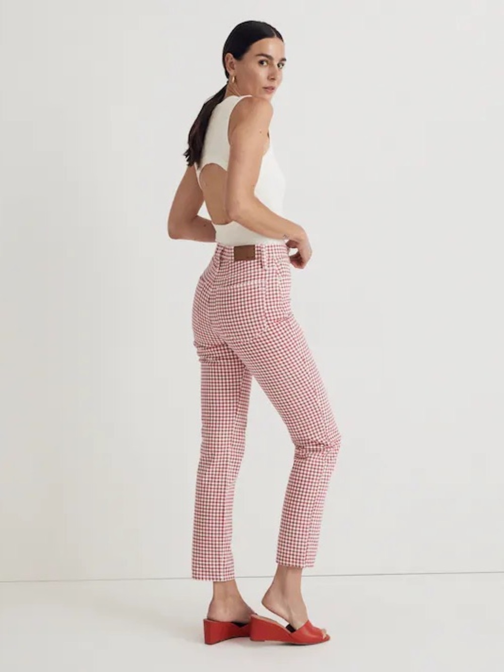 Madewell - The Perfect Vintage Jean in Gingham Check - Size 26